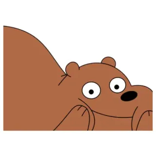 😚 Hoạt hình, Gấu, Động vật, Gấu nâu telegram sticker