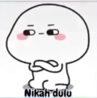 😳 Nikah dulu การ์ตูน, สติกเกอร์, แต่งงาน, นิกะห์, น่ารัก telegram sticker