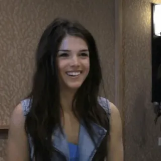 🧜‍♀ Marie Avgeropoulos woman, portrait, actress, smile telegram sticker