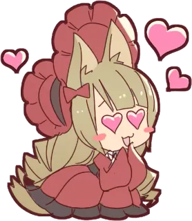 ❤️ Anime, Cartoon, Liebe, Herzen, Kawaii, Süß, Illustration telegram sticker