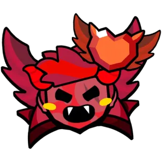👺 sticker, demon, cartoon, duivel, rood, monster, boos, wezen telegram sticker
