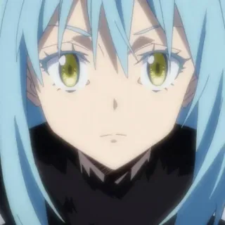 🙁 Rimuru Tempest That Time I Got Reincarnated as a Slime Аниме, Исекай, Слизь, Манга telegram sticker