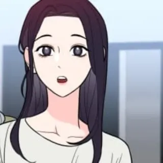 🖤 mulher, desenho animado, personagem, anime, menina, retrato whatsapp sticker