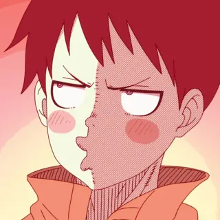 🧯 anime, manga, cartoon, boy, character, expression telegram sticker