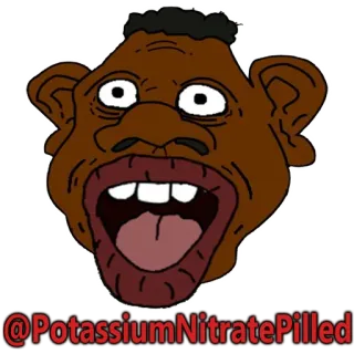 🍉 @PotassiumNitratePilled карикатура, иллюстрация, мем, мультфильм, рисунок telegram sticker