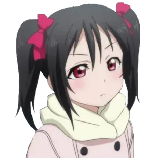 😕 Nico Yazawa Love Live! Anime, Cartoon, Mädchen, Süß, Nico Yazawa, Love Live!, Idol telegram sticker