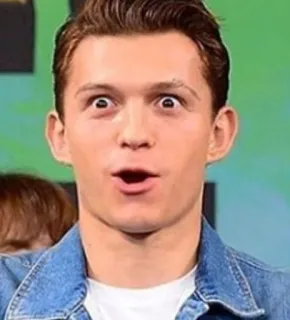 🥀 Tom Holland 배우, 웃긴 얼굴, 인물 사진, 유명인, 톰 홀랜드 telegram sticker