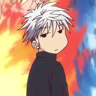 🐮 Kyo Sohma Fruits Basket kyo sohma, fruits basket, anime, manga, chibi, expression, pouty, character telegram sticker