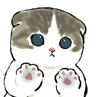 🌷 chat, mignon, chaton, animal, animal de compagnie, dessin animé, kawaii whatsapp sticker