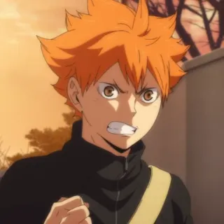 ☀️ Hinata Shoyo Haikyuu!! anime, manga, character, haikyuu, shonen, volleyball telegram sticker
