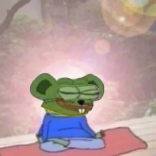 💆‍♀️ Yoga, Meditation, Frosch, Cartoon, Spirituell, Friedlich telegram sticker