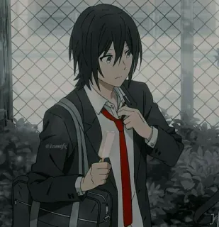 ❤ Anime, Junge, Schuluniform, Eis am Stiel, Manga telegram sticker