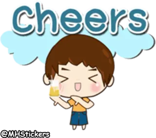 🍺 cheers 干杯, 庆祝, 饮品, 敬酒, 问候 telegram sticker