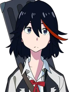 😕 Ryuko Matoi Kill la Kill Anime, Personaggio, Ragazza, Kill la Kill, Ryuko Matoi whatsapp sticker