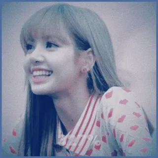🌸 Lisa Lisa, K-Pop, Blackpink, Sängerin, Promi, Frau telegram sticker