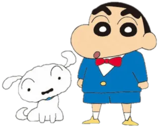 🤵 Shin-chan Crayon Shin-chan Animé, Dessin animé, Personnage, Chien, Manga, Shin-chan, Crayon Shin-chan telegram sticker