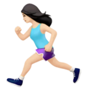 🏃‍♀ running, woman, exercise, fitness, sport, jogging telegram sticker