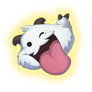 👋 Poro League of Legends 포로, 게임, 귀여운, 동물, 리그 오브 레전드 telegram sticker