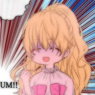 🎀 UM!! Cartoon, Anime, Mädchen, Ausdruck, Süß whatsapp sticker
