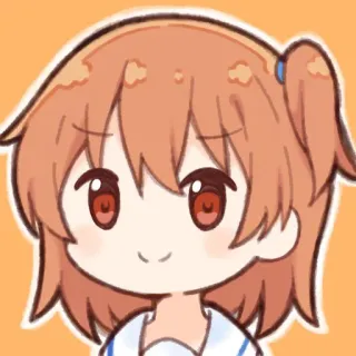 😏 Anime, Cartoon, Süß, Mädchen, Chibi telegram sticker