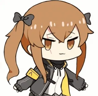 😏 애니메이션, 치비, 만화, 귀여운, 소녀, 일러스트 whatsapp sticker