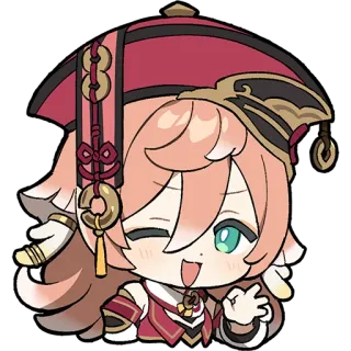 👌 Yanfei Genshin Impact Anime, Genshin Impact, Yanfei, Adesivo, Fofo, Jogo telegram sticker