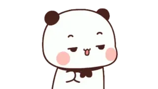 🍩 panda, cute, kawaii, animal, bear, cartoon telegram sticker