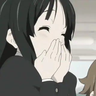 🥠 Anime, Mädchen, glücklich, lächelnd, Figur telegram sticker