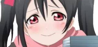 😍 Nico Yazawa Love Live! anime, carino, sorridente, ragazza telegram sticker
