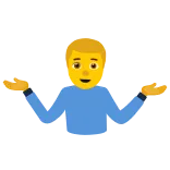 🤷♂️ Эмодзи, Пожимает плечами, Вопрос, Неуверенность, Смущение, Руки, Человек telegram sticker