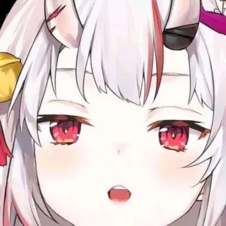😟 Nakiri Ayame Hololive Anime, Vtuber, Hololive, Nakiri Ayame, Fofo, Engraçado, Meme telegram sticker