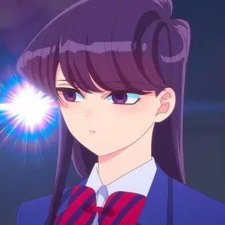 🖤 Komi Shouko Komi Can't Communicate Anime, Chica, Uniforme escolar, Komi, Manga telegram sticker