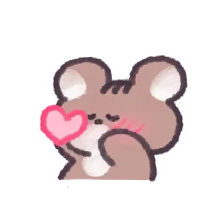 💓 bear, cute, heart, love, animal, kawaii telegram sticker