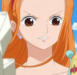 💵 Nami One Piece アニメ, ワンピース, ナミ, キャラクター, 女性 whatsapp sticker