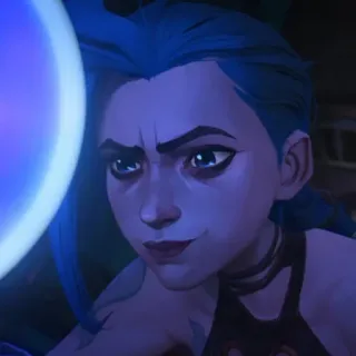 🌀 Jinx Arcane Anime, Jinx, Arcane, League of Legends, Dibujos animados telegram sticker