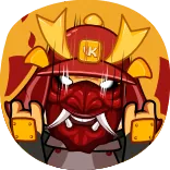 😡 Samurai, Wut, Militär, Krieger telegram sticker