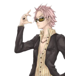 😎 Anime, Personagem, Cool, Óculos, Estilo, Desenho animado, Mangá whatsapp sticker