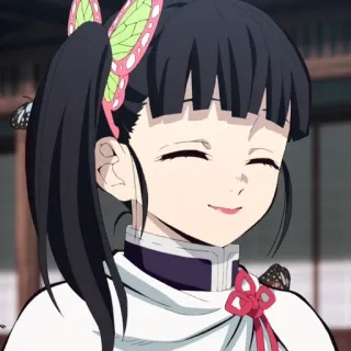 🌺 Kanao Tsuyuri Demon Slayer Anime, Demon Slayer, Kanao Tsuyuri, Manga, Personnage, Papillon, Fille telegram sticker