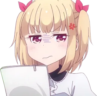 🤨 Anime, Bravo, Frustrado, Personagem, Desenho animado telegram sticker