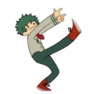 👉 Izuku Midoriya My Hero Academia Izuku Midoriya, My Hero Academia, Anime, Sticker, Eroe, Cartone animato whatsapp sticker