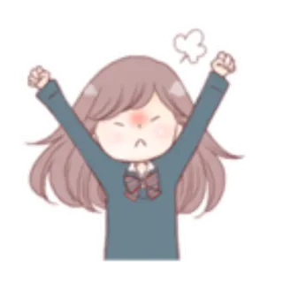 ✨ arrabbiato, contrariato, frustrato, cartoni animati, anime, ragazza telegram sticker