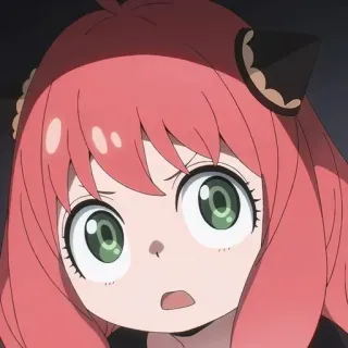 😧 Anya Forger Spy x Family anime, spy x family, anya forger, cute, cartoon, fanart, funny telegram sticker