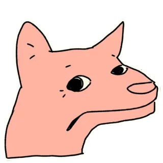 😬 Hund, Tier, Meme, Traurig telegram sticker