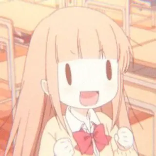🍯 Garota anime, Desenho animado, Bonito, Kawaii, Mangá, Uniforme escolar, Feliz telegram sticker