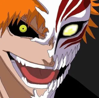 🔥 Ichigo Kurosaki Bleach Anime, Manga, Ichigo, Bleach, Hollow, Nhân vật whatsapp sticker