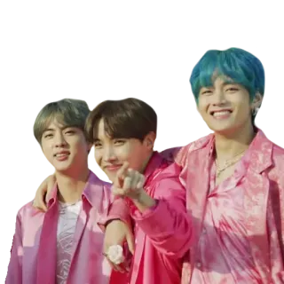 😁 bts, kpop, boyband, musik, v, j-hope, jin telegram sticker