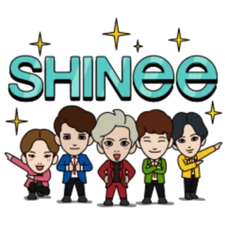 💕 SHINee kpop, shinee, music, group, idol, boyband whatsapp sticker