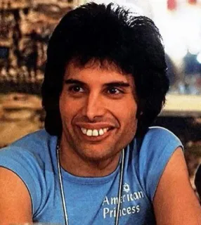 😬 Freddie Mercury American Princess cantante, musicista, regina, celebrità, Freddie Mercury telegram sticker