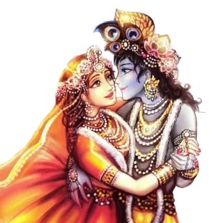 💏 Krishna 拉达, 印度教, 神, 神祇, 爱, 宗教, 精神 telegram sticker