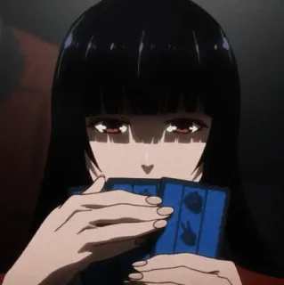 🥀 Yumeko Jabami Kakegurui Anime, Fille, Cartes, Jeux d'argent, Kakegurui, Yumeko Jabami whatsapp sticker